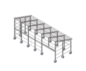 Estrutura metálica de Galpão 12 x 35 metros